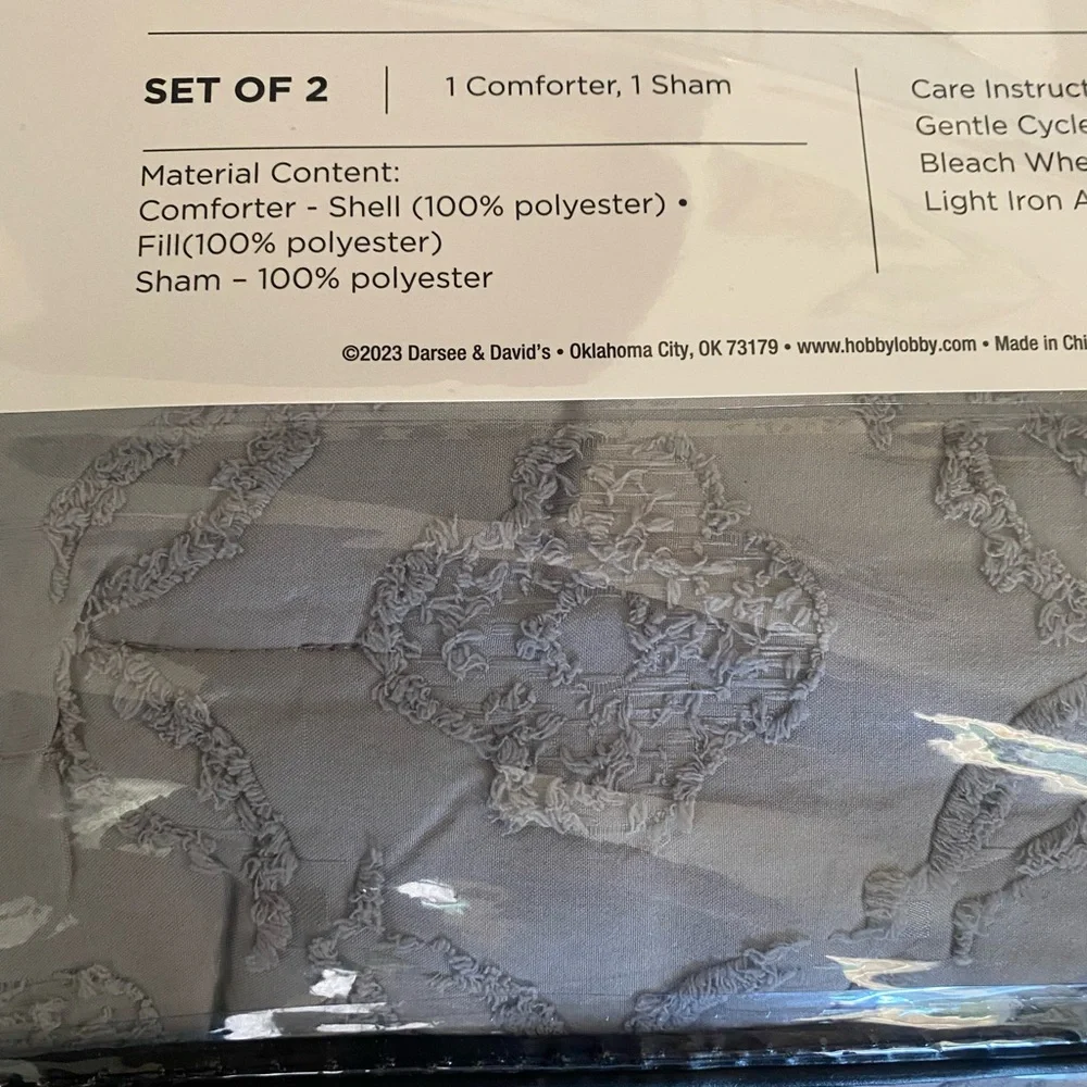 Twin XL Gray Comforter